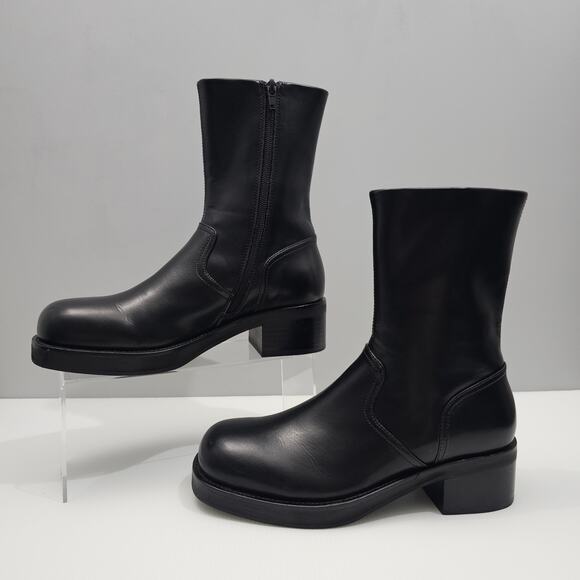 Jeffrey Campbell Liverpool 2 Ankle Boot Womens 8.5 Black Platform Heeled 90s - Picture 2 of 14